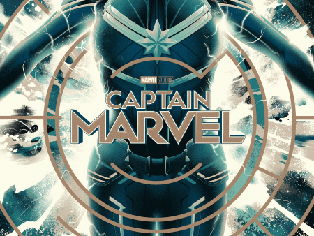 Captain Marvel (Variant) Poster Hot on Sale