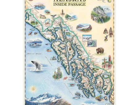 Map - Xplorer; Inside Passage on Sale