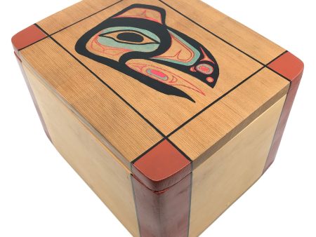 Urn- Z. Boxley, Traditional Bentwood Box For Sale