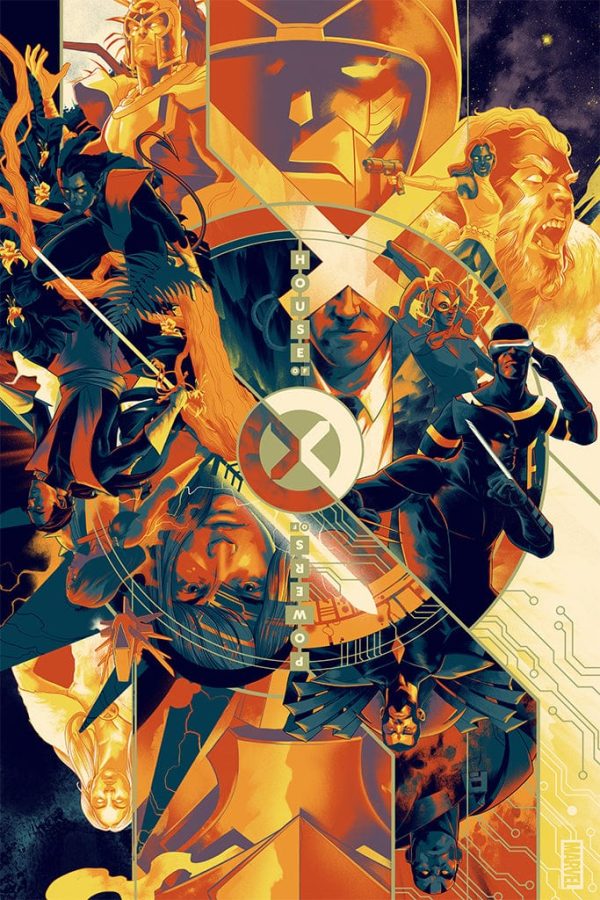 X-Men: House Of X Powers Of X Screenprinted Poster Hot on Sale