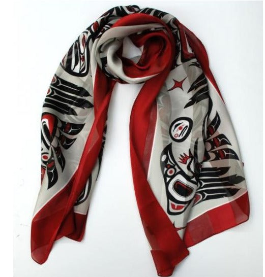 Raven Silk Satin Scarf Sale