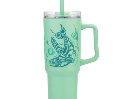 Tumbler - Insulated with Straw, 40 oz, Whale Supply