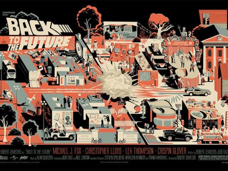 Back To The Future Screenprinted Poster Supply