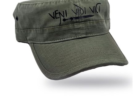 Cappello Verde con frase Veni Vidi Vici Online Sale