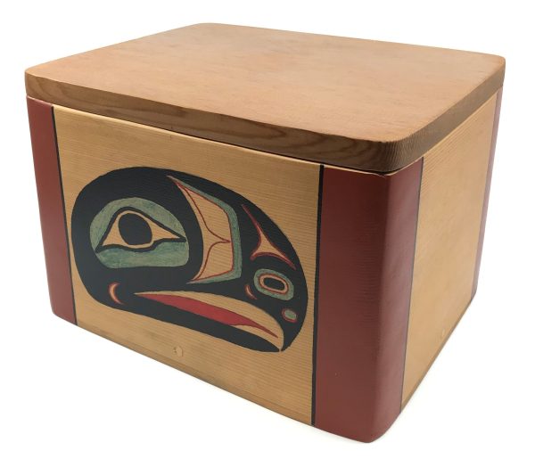 Urn- Z. Boxley, Traditional Bentwood Box For Sale