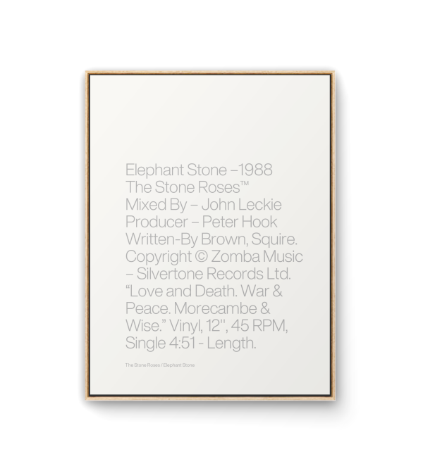 ELEPHANT STONE - TYPOGRAPHY PRINT Supply