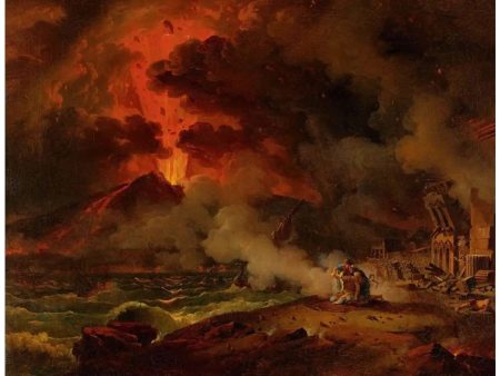 Tela Eruzione Vulcano di Pierre Henri de Valenciennes Fashion