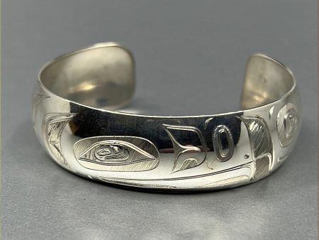 Bracelet- N. Galanin: Silver, Raven, 3 4  Sale