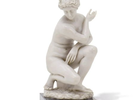 Venere Accovacciata - Statua in marmo 24 cm Sale