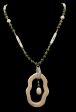 Necklace- J. Pardue, Walrus Ivory & Jade, Large Online now