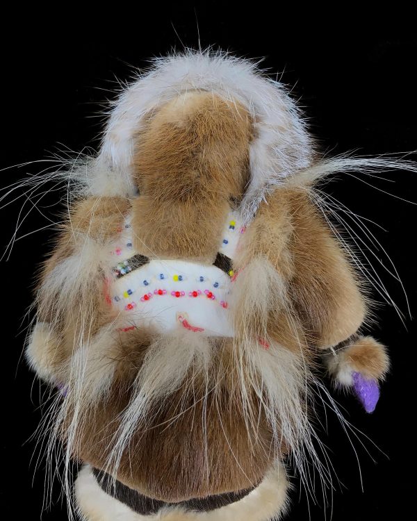 Doll- Inupiaq Female w  Fur & Beadwork, 10  Online Sale