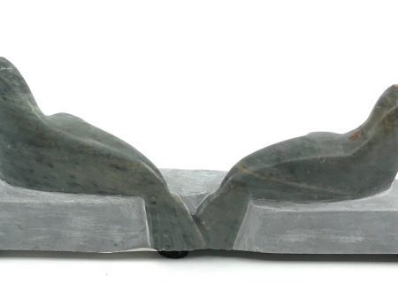 Soapstone Art- S. Grant, Steller Sea Lion 2 Lying on Ice Sale