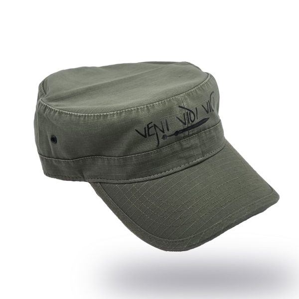 Cappello Verde con frase Veni Vidi Vici Online Sale