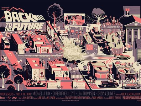 Back To The Future Variant Screenprinted Poster Discount