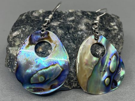 Cedar House 1  Teardrop Cutout Abalone Earrings Online Sale