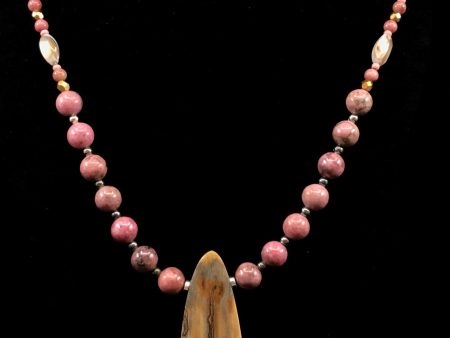 Necklace- Pardue; Mammoth & Rhodonite on Sale