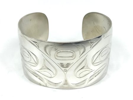 Bracelet- J. Galanin, Silver, Various Designs, 1.5  Online Sale