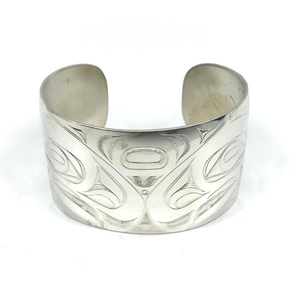 Bracelet- J. Galanin, Silver, Various Designs, 1.5  Online Sale