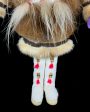 Doll- Inupiaq Female w  Fur & Beadwork, 10  Online Sale