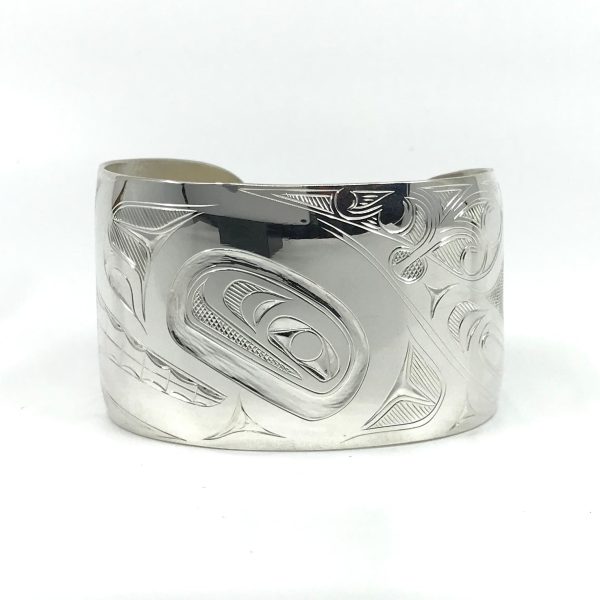 Bracelet- J. Galanin, Silver, Various Designs, 1.5  Online Sale