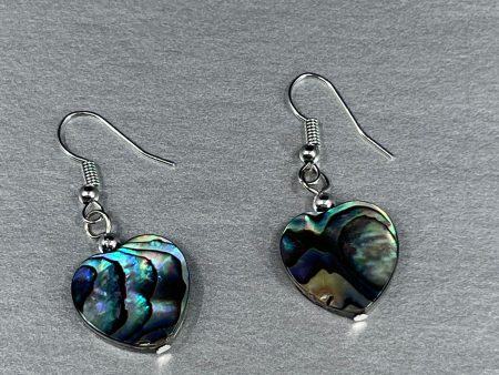 Cedar House Heart Abalone Earrings Discount