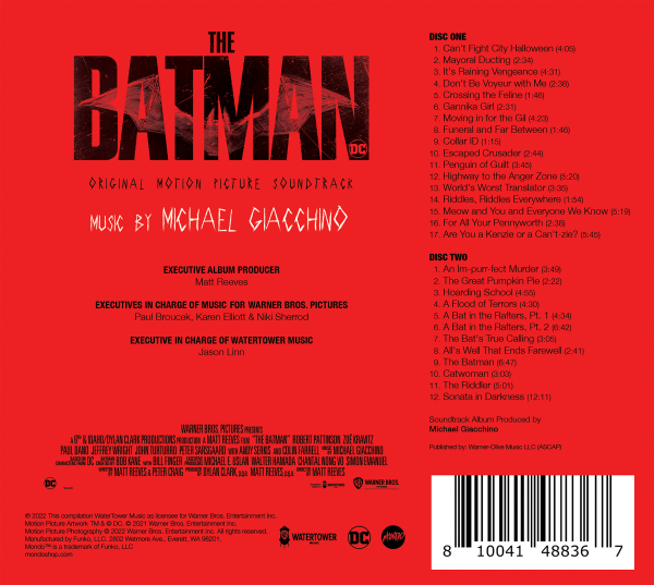 The Batman - Original Motion Picture Soundtrack 2XCD Sale