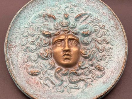 Piatto Medusa Grande in Bronzo For Discount