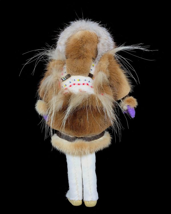 Doll- Inupiaq Female w  Fur & Beadwork, 10  Online Sale