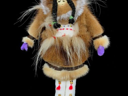 Doll- Inupiaq Female w  Fur & Beadwork, 10  Online Sale