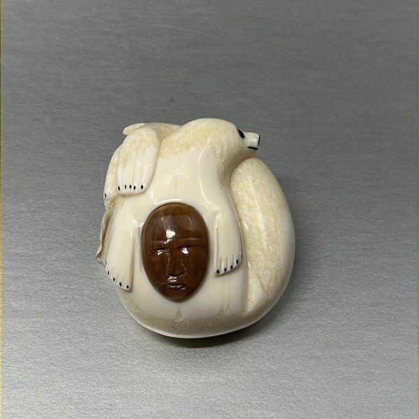 Ivory Carving- R. Apangalook; Orb, Seals, Fossilized, Various Sz Sale