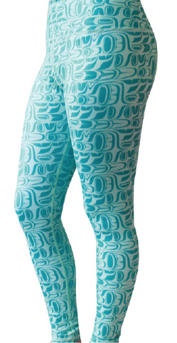 Formline Aqua Leggings For Sale