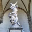 Ratto delle Sabine di Giambologna - Statua in marmo 50 cm on Sale