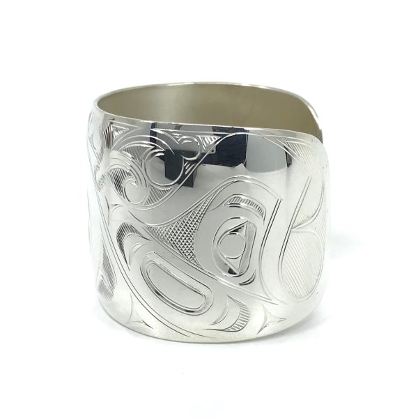 Bracelet- J. Galanin, Silver, Various Designs, 1.5  Online Sale