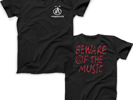 MegaRecords - Beware of the Music T-Shirt For Discount