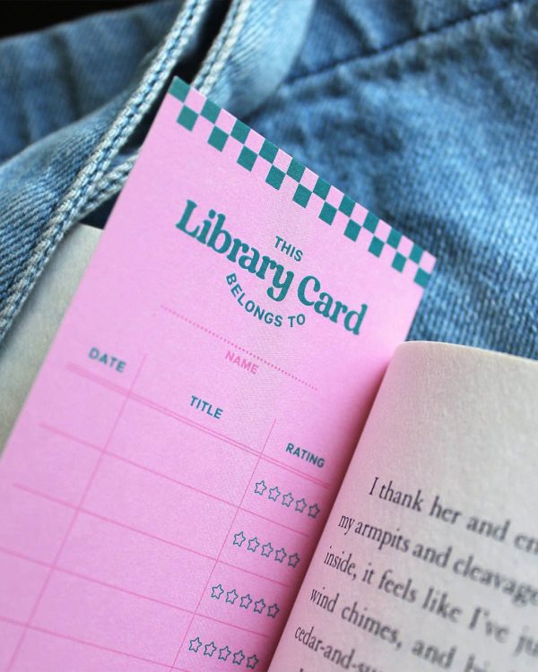 Library Card  Personal Book Reading Tracker Bookmark Online Hot Sale