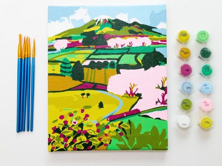 Mini Paint By Numbers - Japanese Countryside Supply