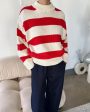 Zoe Sweater - Red Stripe Sale