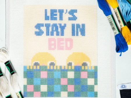 Let s Stay In Bed Needlepoint Kit Online Hot Sale