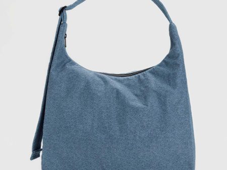 Nylon Shoulder Bag - Digital Denim Hot on Sale