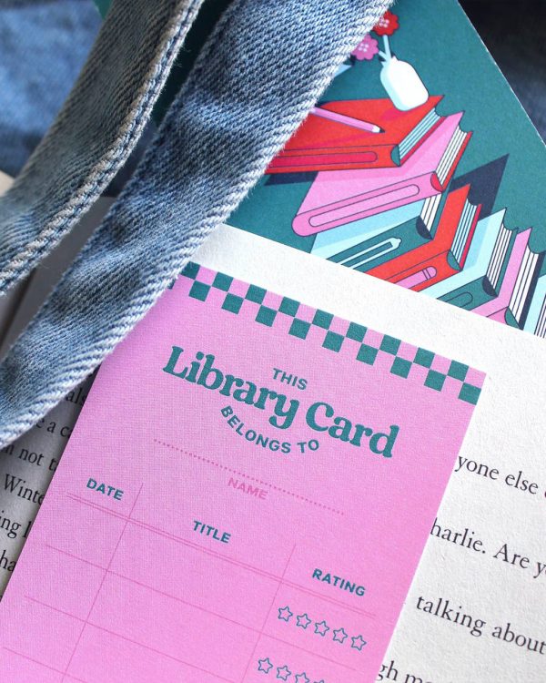 Library Card  Personal Book Reading Tracker Bookmark Online Hot Sale