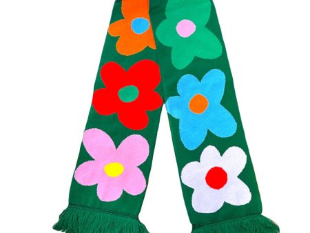 Green Flower Power Scarf Online Hot Sale