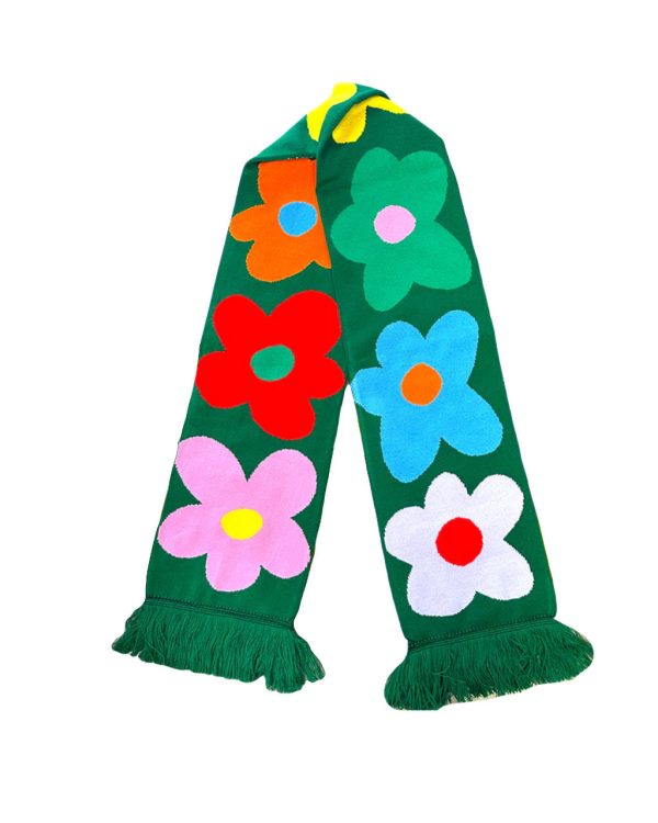 Green Flower Power Scarf Online Hot Sale