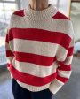 Zoe Sweater - Red Stripe Sale