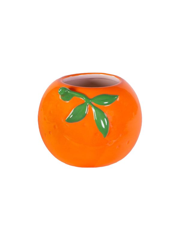 Ceramic Pencil Holder - Orange Sale