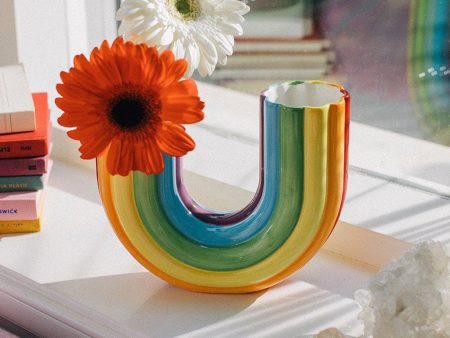 Rainbow Double Vase Online now